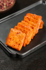 Spicy Dried Tofu Slices with Red Chili Oil Sauce - Pingjiang Specialty Chinese Food