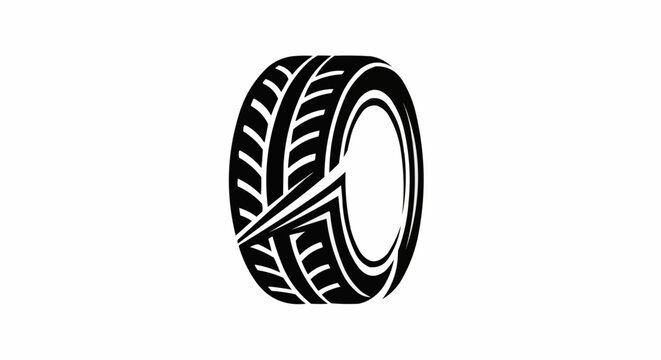 Bold tire design showcasing unique tread pattern, perfect for automotive branding, emphasizing performance and style, ideal for logos or graphic elements