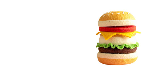 Cheeseburger isolated on white background