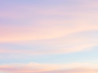 Obraz premium Soft Pastel Sky A Serene Display of Colors in the Evening Light
