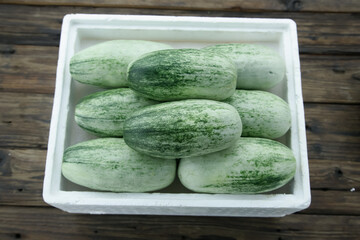 Fresh Shandong Yangjiao Honeydew Melons in Container - Chinese Produce Display