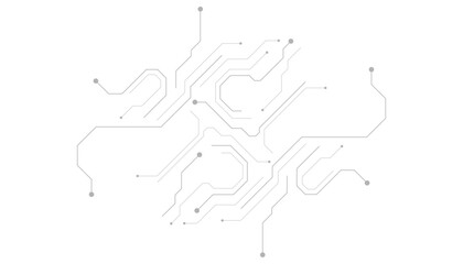 Circuit board black technology on white background.Vector abstract technology illustration Circuit board on white background.High-tech circuit board connection system .. circuit board background