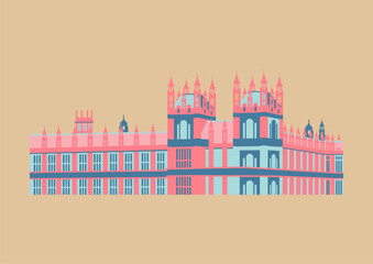 Obraz premium Vector illustration of a famous London landmark building
