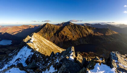 Mountain vista at sunrise
