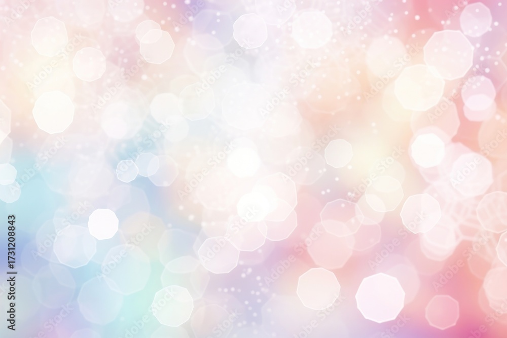 Wall mural snow flakes shape pattern bokeh effect background backgrounds abstract illuminated.