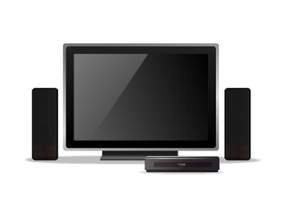 テレビとスピーカーシステム