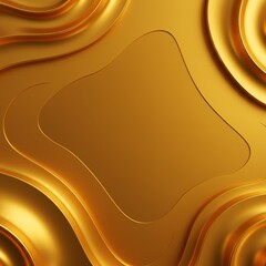 Gold abstract background with flowing shapes