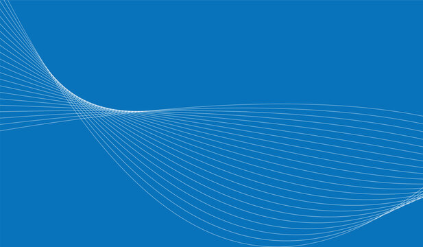 Abstract background with waves for banner. Medium banner size. Vector background with lines. Element for design isolated white. Brochure, booklet