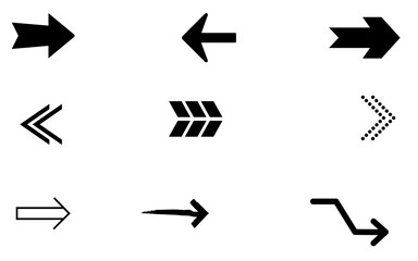 set of vector arrows