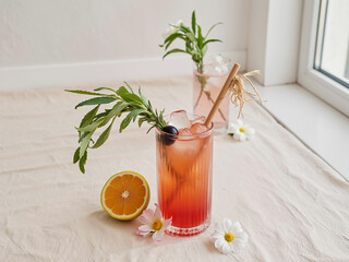 glass of fresh lemonade