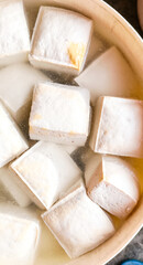 close up of a pile of butter