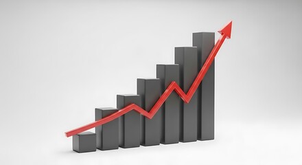 Bar Chart Illustrating Positive Growth Trend