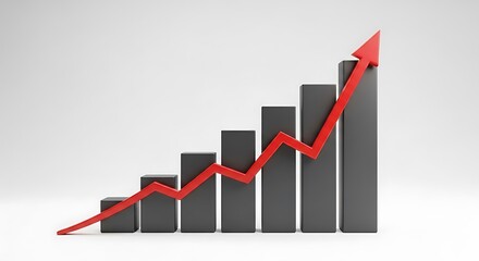 Financial Growth Graph Shows Upward Trend