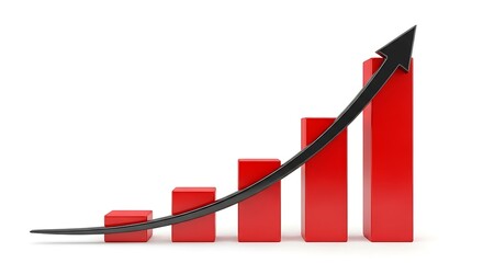 Business Growth Chart Arrow Going Upward