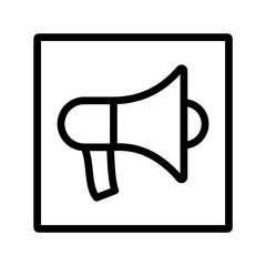 Advertisement Icon Megaphone Symbol for Marketing and Promotion