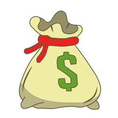 money bag with dollar