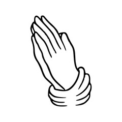 Fototapeta premium faith and spirituality hand sign concept