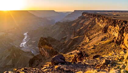 Grand canyon sunset view