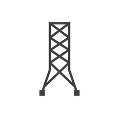 Electrical tower icon