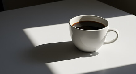 cup of coffee on a table