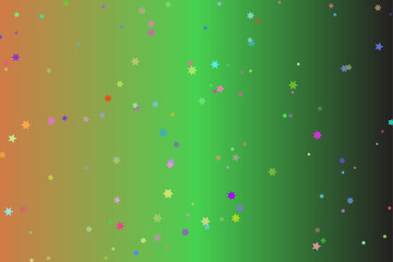 Abstract gradient background with colorful scattered dots and bokeh effect