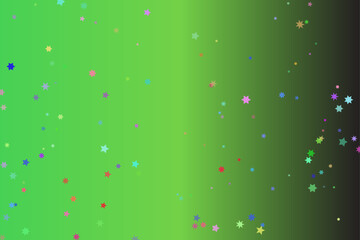 Abstract gradient background with scattered colorful bokeh lights and particles