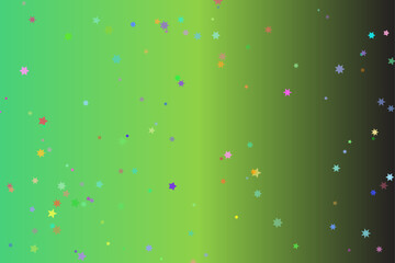 Abstract gradient background with scattered colorful speckles and bokeh effects