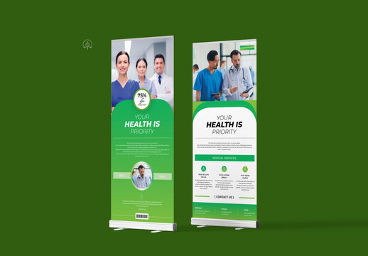 Medical Roll-Up Banner Template