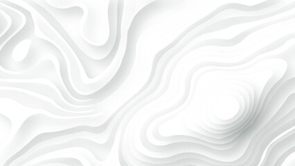 White abstract geometric pattern background, wave and curve abstract background. Abstract wavy line 3d paper cut white background.