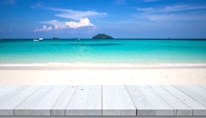 Fototapeta premium Tropical Beach Vacation Scene.