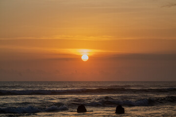 Sunset at Canggu Beach in Bali