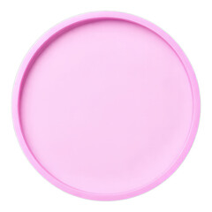 Obraz premium Pink Circular Glow with Transparent Background, Glossy Neon Design Element