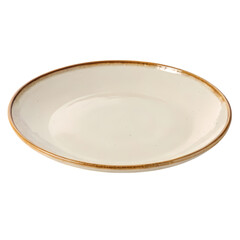 Cream Oval Plate with Gold Rim: Elegant Tableware for Dining