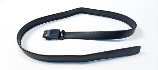Fototapeta premium men's belt with a white background