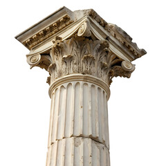 Ancient Greek Column Capital: Architectural Detail