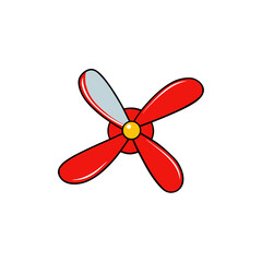 fan isolated on white background