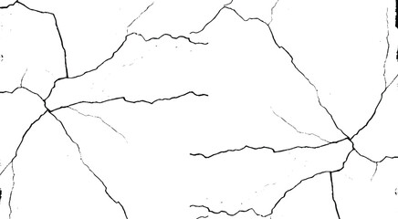 old wall background crack vector, grunge texture. crack on the wall with broken pieces.
