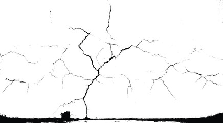 Texture soil dry crack background pattern. black and white vintage of cracked concrete scribble effect.	