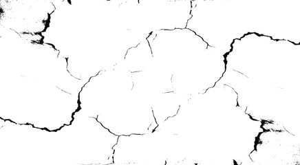 Texture soil dry crack background pattern. black and white vintage of cracked concrete scribble effect.	