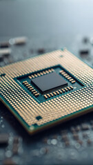 A close-up of a neural network processing chip