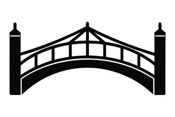 bridge silhouette vector icon illustration design