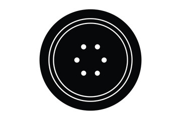button silhouette vector icon illustration design