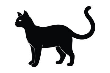 cat silhouette vector icon illustration design