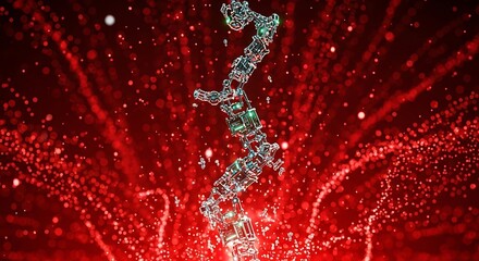 DNA Structure Scientific Illustration.