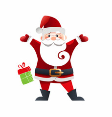 santa claus with gifts