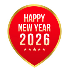 Text 'Happy New Year 2026' vector 