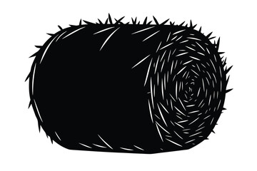 hay bale vector icon illustration design