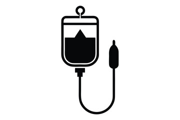 iv drip vector icon illustration design