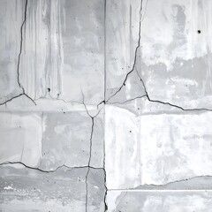 Raw cement wall with slight cracks, neutral grey tone