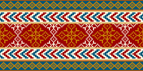 Ethnic geometric seamless pattern abstract pattern vector design for all types of printing and Textiles
